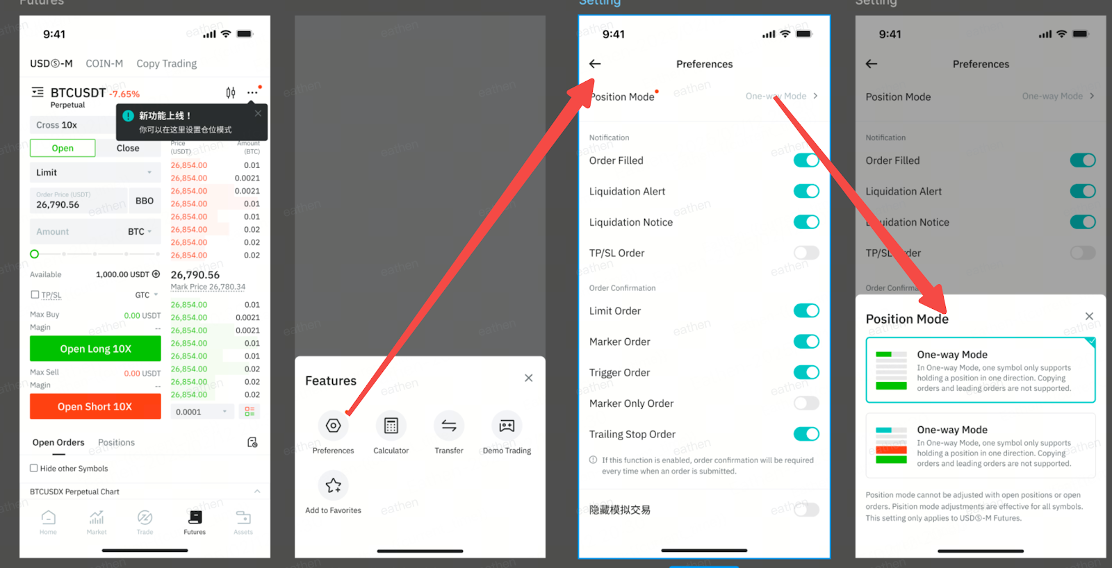 单向持仓功能说明– BitMart