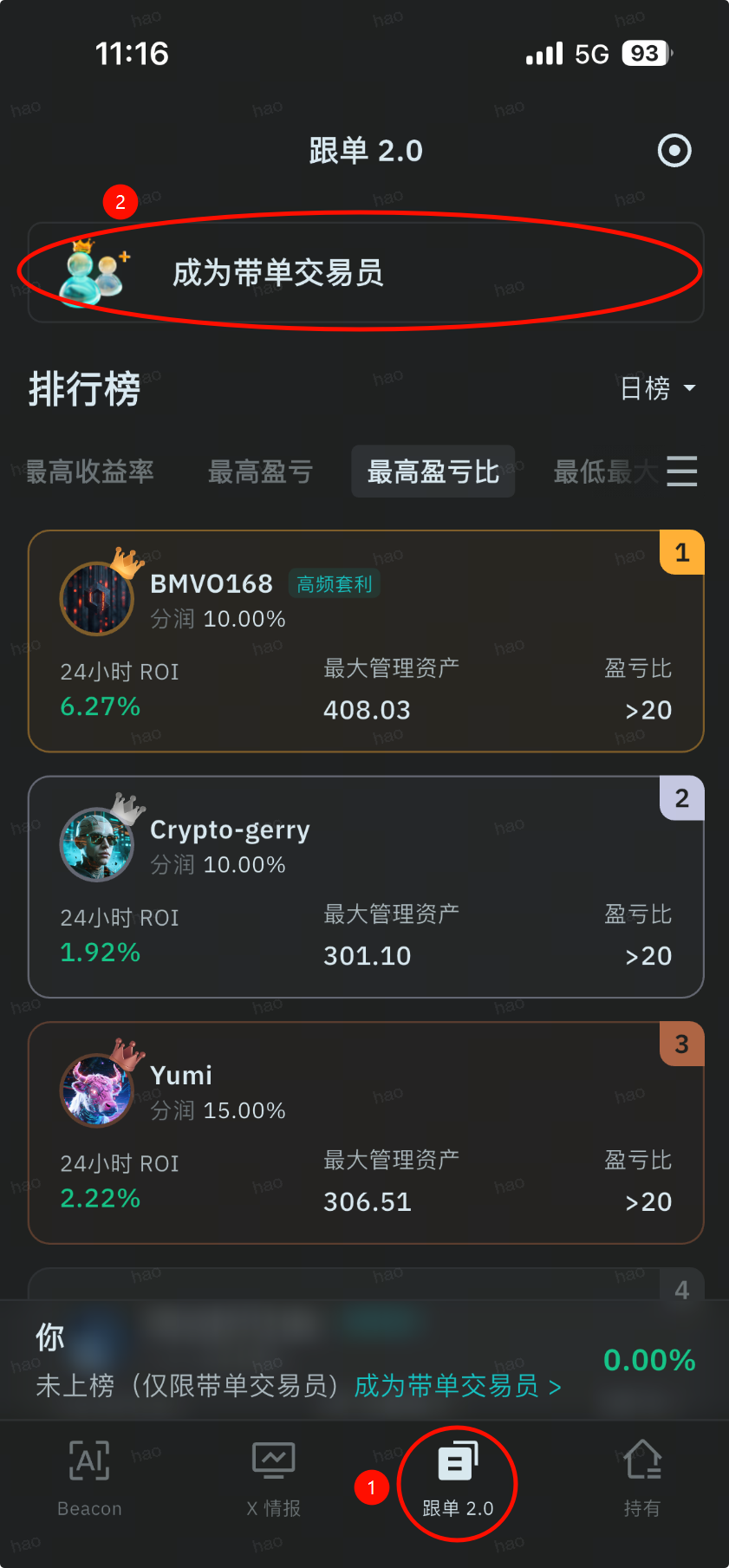 成为带单交易员（带单者指南） – BitMart