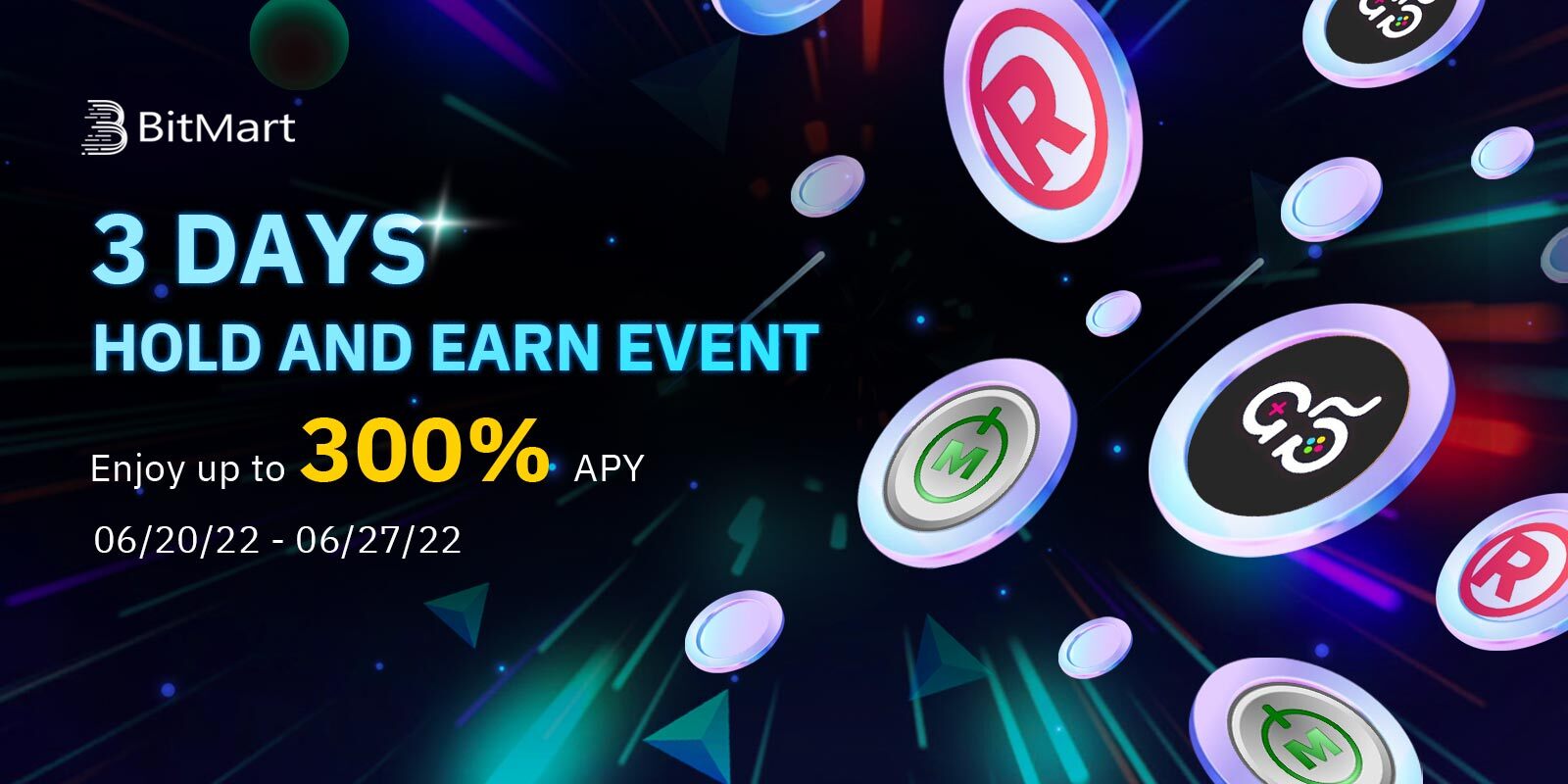 NFT Carnival - 3 Days Hold and EARN with 300% APY – BitMart
